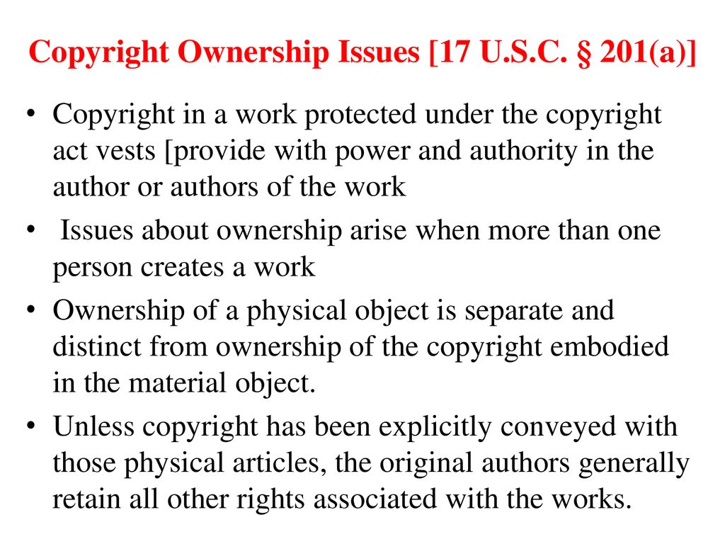 Copyright owners deals